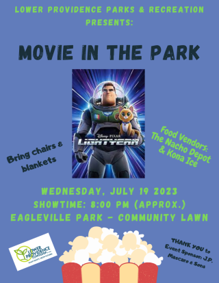Movie in the Park July 19 - "Lightyear"