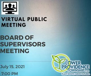Virtual Board of Supervisors Meeting July 15, 2021