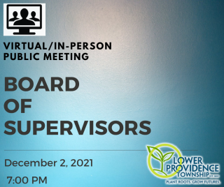 Virtual/IPerson Board of Supervisors Meeting December 2, 2021