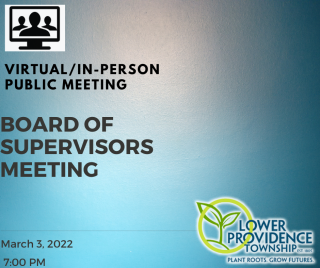 In-Person/Virtual Board of Supervisors Meeting March 3, 2022