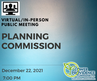 Virtual / In-Person Planning Commission meeting December 22, 2021