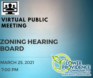 Virtual Zoning Hearing Board Meeting March 25, 2021
