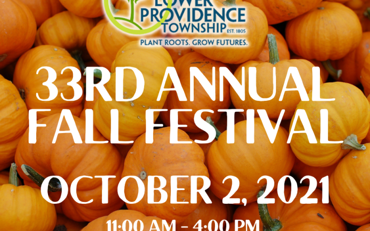 33rd annual Fall Festival October 2, 2021