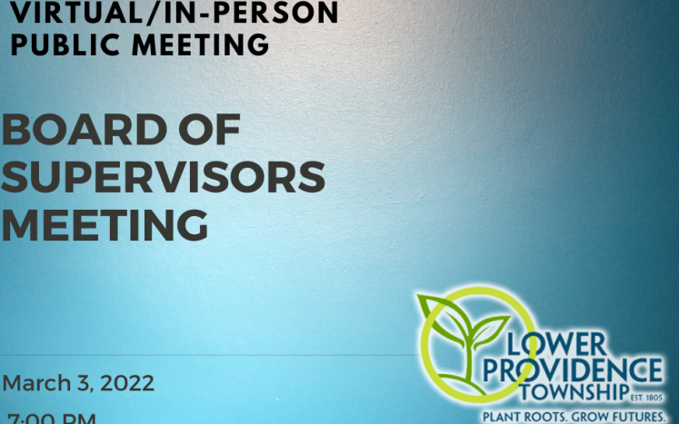 In-Person/Virtual Board of Supervisors Meeting March 3, 2022