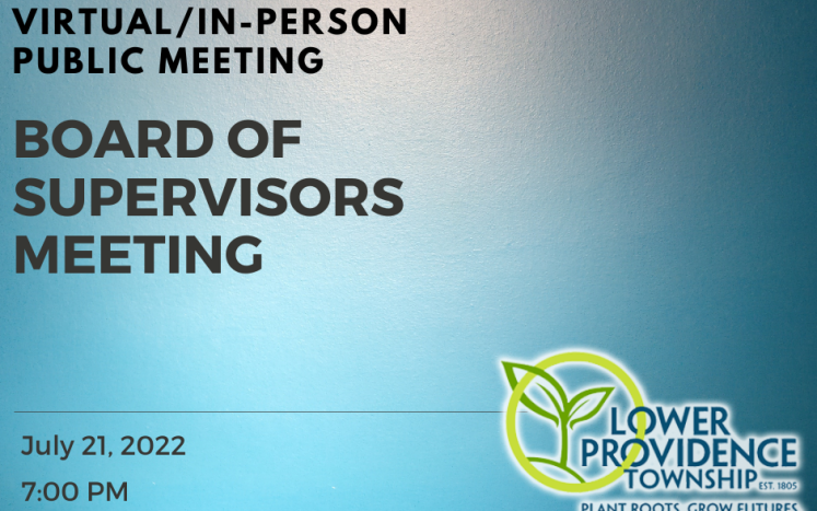 In-Person / Virtual Board of Supervisors Meeting July 21, 2022