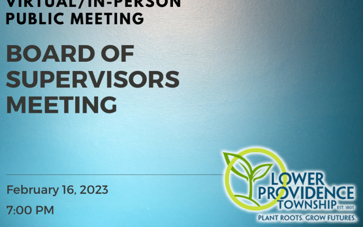 In-Person / Virtual Board of Supervisors Meeting February 16, 2023