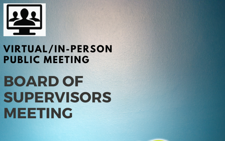 In-Person / Virtual Board of Supervisors Meeting April 4, 2024
