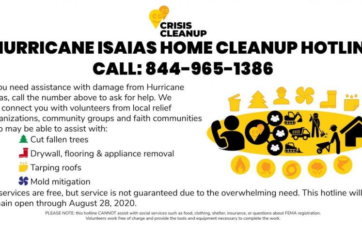 Hurrican cleanup help graphic