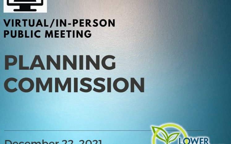 Virtual / In-Person Planning Commission meeting December 22, 2021