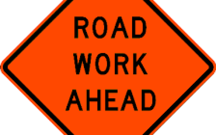 Road Work sign