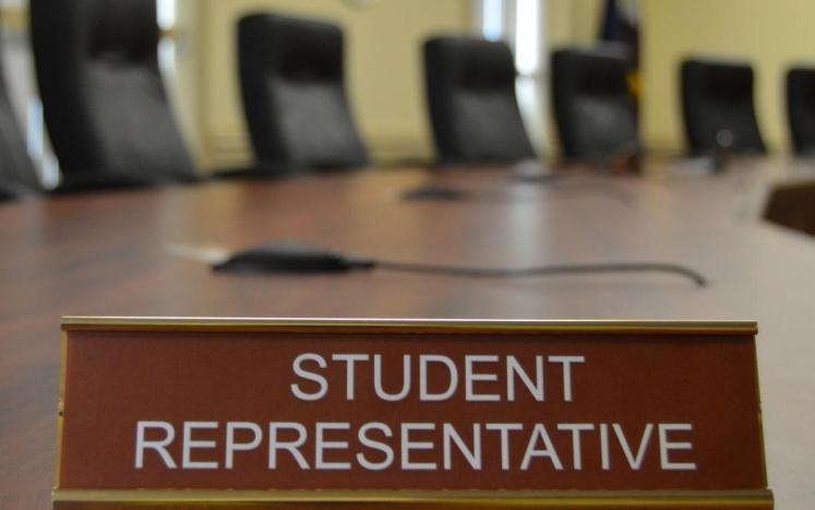 Student Representative nameplate