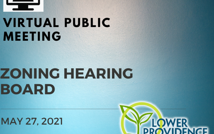 Virtual Zoning Hearing Board Meeting May 27, 2021