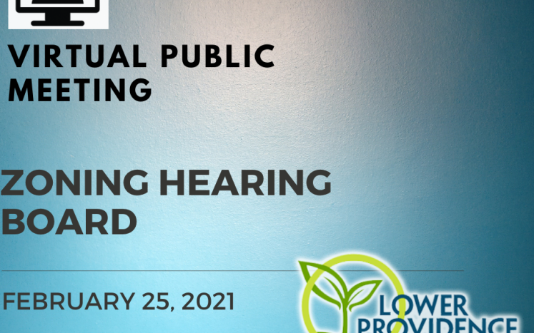 Virtual Zoning Hearing Board Meeting February 25, 2021