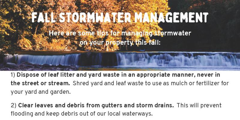 Fall stormwater management tips