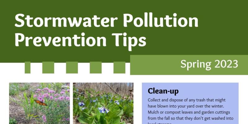 Tips for Stormwater Pollution Prevention