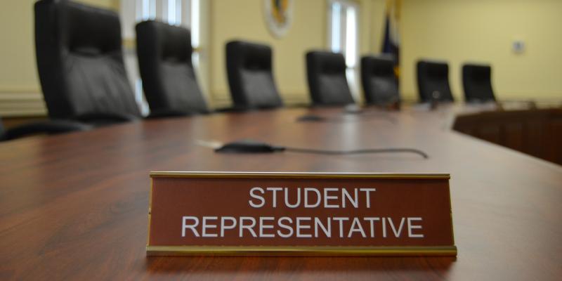 Student Representative nameplate